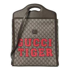 Gg Supreme Textured Dollar Calfskin Web #247737G11B